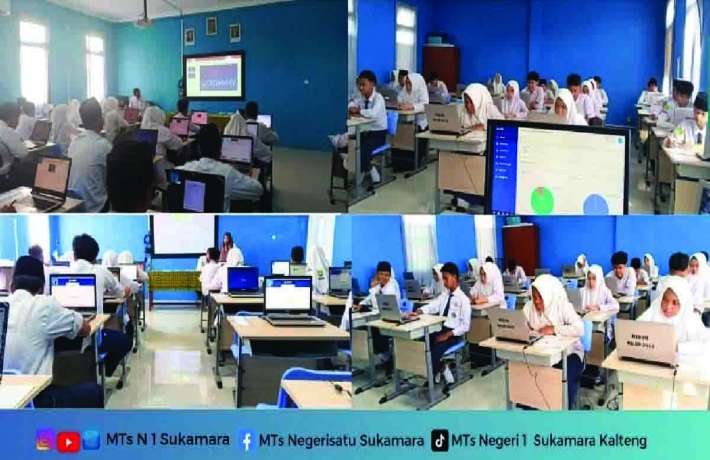 Gladi Bersih TKA 2026 Dilaksanakan di Laboratorium Komputer MTs Negeri 1 Sukamara