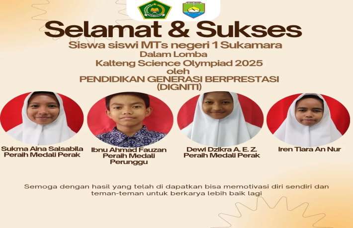 MTs Memenangi sejumlah cabang lomba olimpiade Oleh DIGINITI